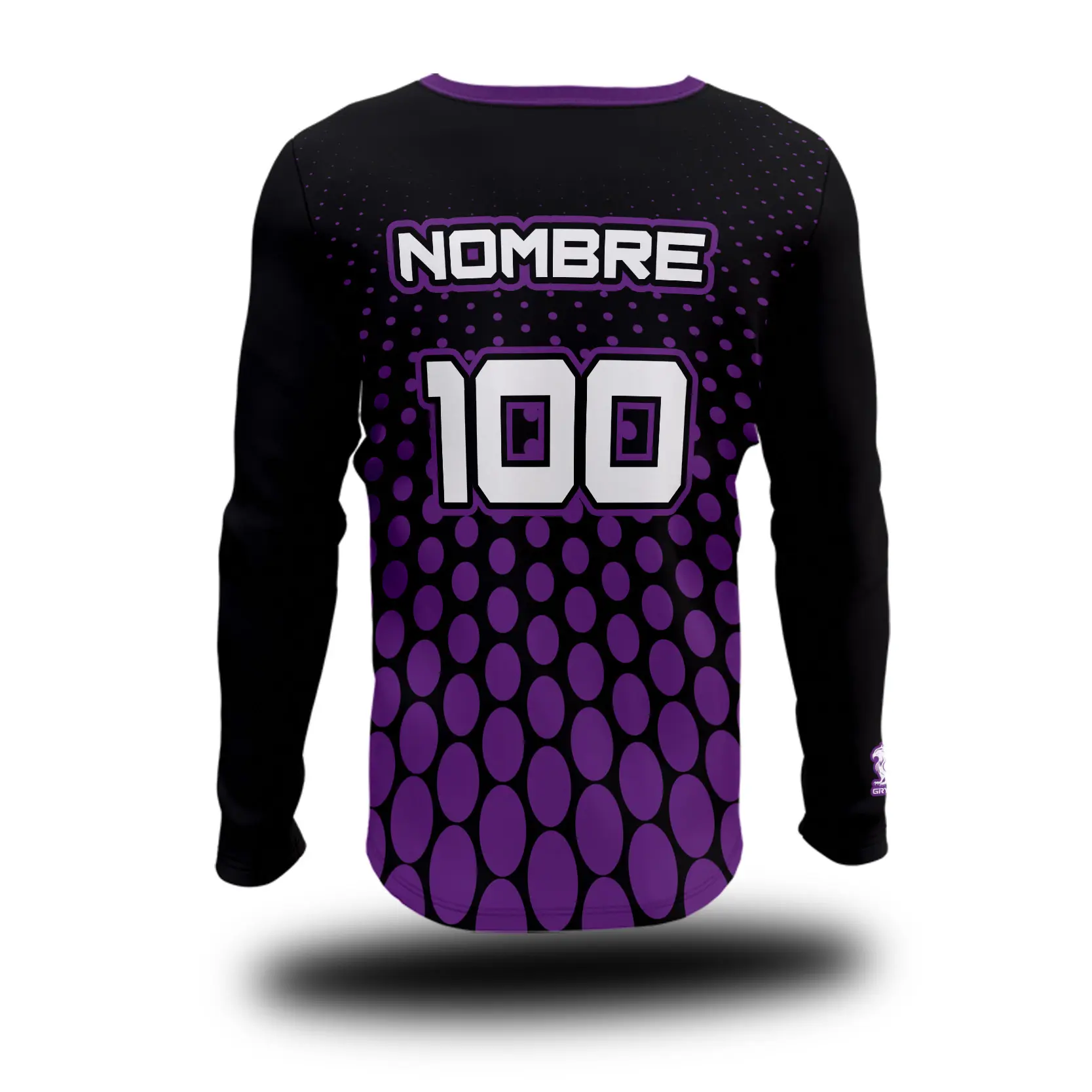 a black and purple shirt