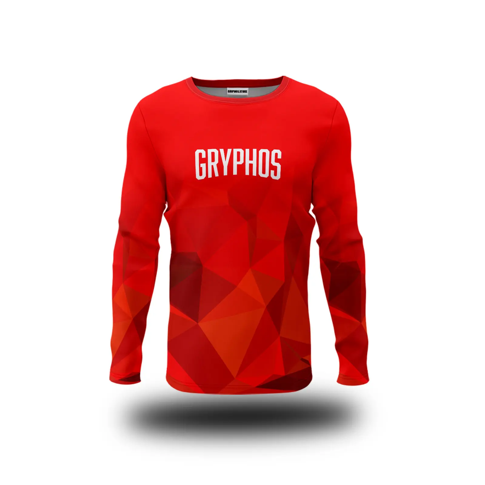 jersey rojo geometrico