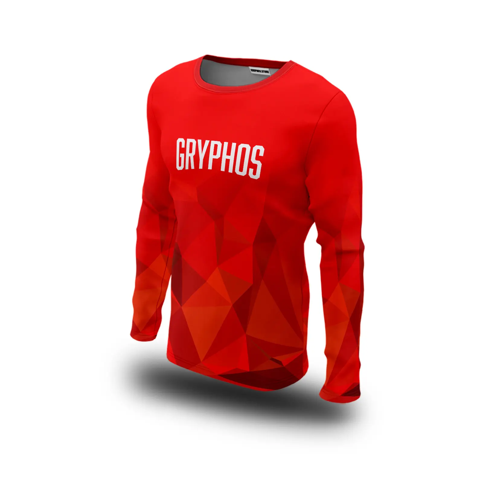 jersey rojo geometrico